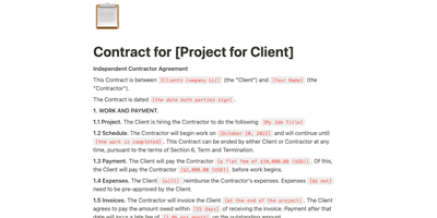 Contract Template