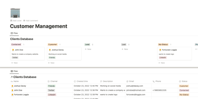 Customer Management System - a basic CRM