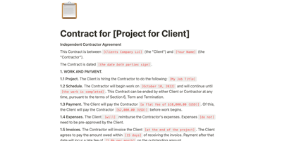 Contract Template